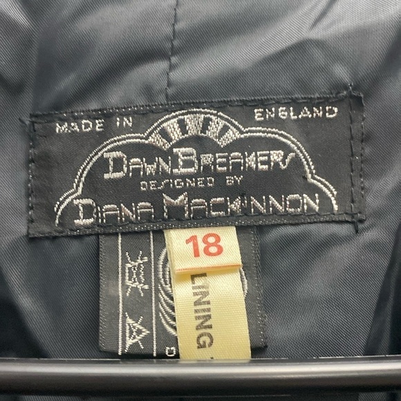Vintage Diana Mackinnon dawn breakers made in England open jacket size 18 - Picture 4 of 7